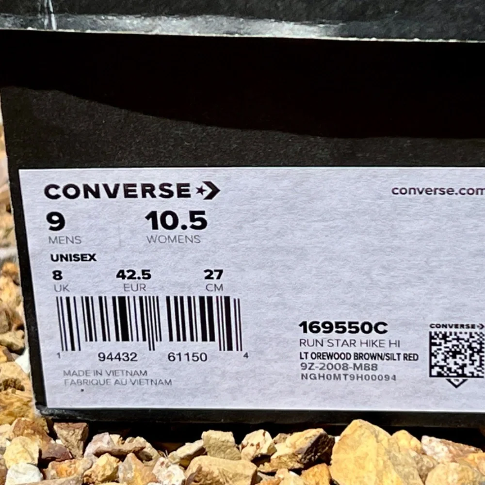 Converse Run Star Hike Cozy Club - Orewood Brown Size Women’s 10.5 Men's 9 NIB - Picture 3 of 12